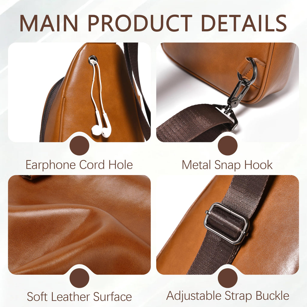 FSD.WG sling Backpack for Men Chest Bag Crossbody Shoulder Bags Travel Bag Purse for Men with Water Resistant