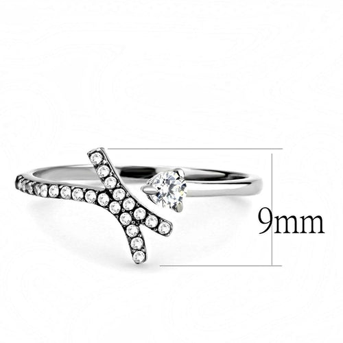 Classic Stainless Steel CZ Ring