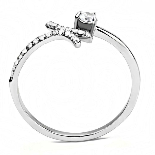 Classic Stainless Steel CZ Ring