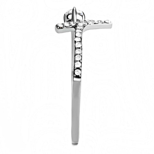Classic Stainless Steel CZ Ring