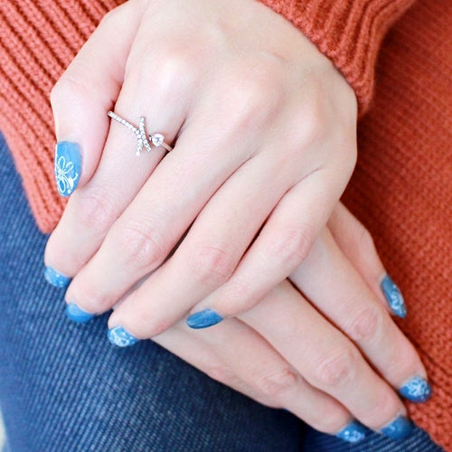 Classic Stainless Steel CZ Ring