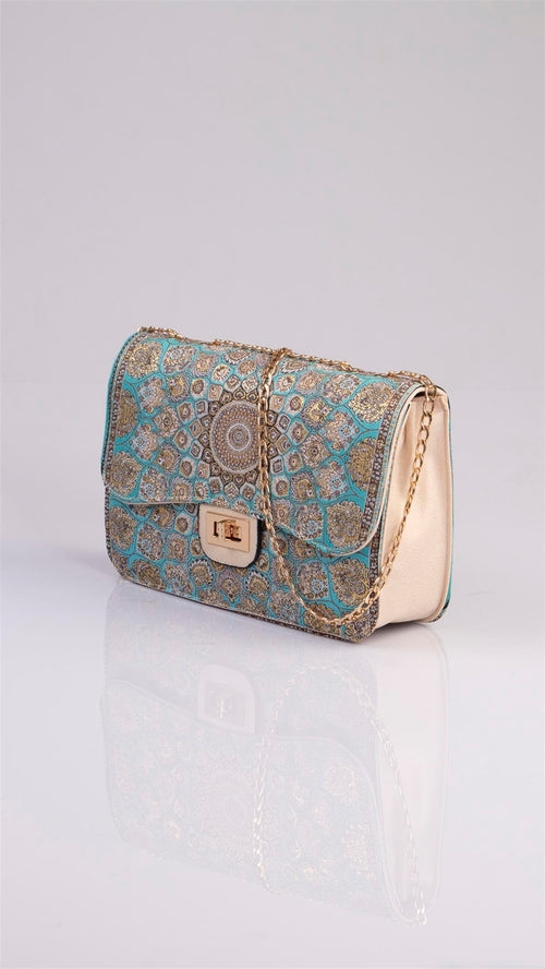 Handmade Oriental Multicolor Elegant Handbag