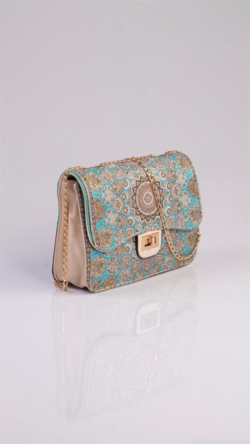 Handmade Oriental Multicolor Elegant Handbag
