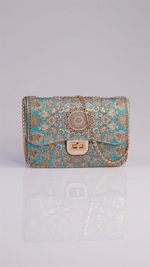 Handmade Oriental Multicolor Elegant Handbag