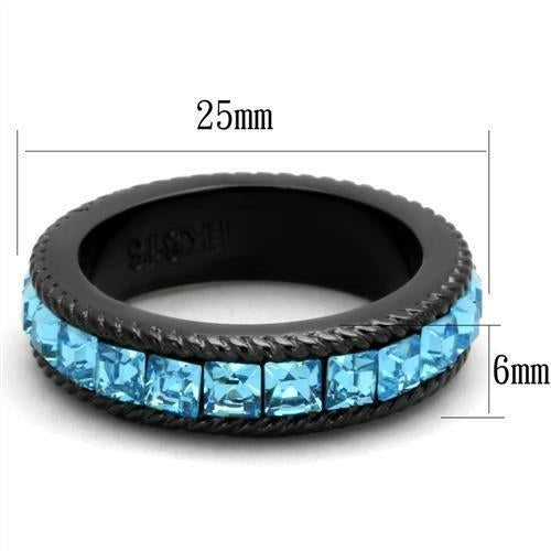 Black Ion Plated Stainless Steel Ring