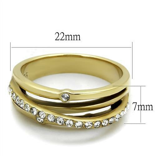 Gold Ion Plated Stainless Steel Ring