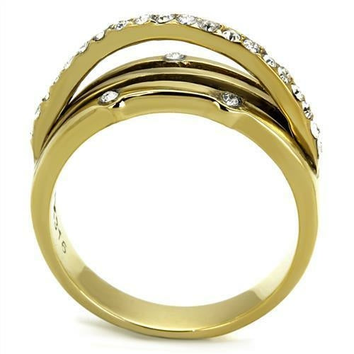 Gold Ion Plated Stainless Steel Ring
