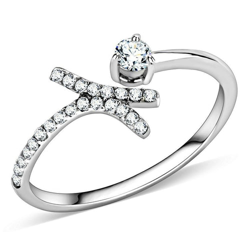 Classic Stainless Steel CZ Ring