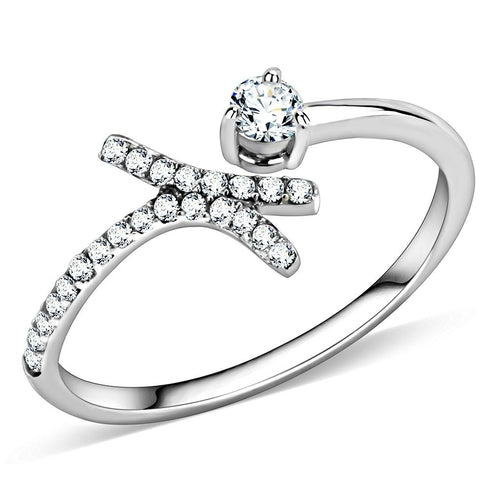 Classic Stainless Steel CZ Ring