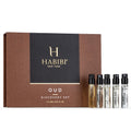 H HABIBI Discovery Oud Perfume for Women & Men Sample Set - Travel Size Oud-Based Mens & Womens Fragrances - Luxury Scents Developed by Master Perfumers - 6 X 2ml Mini Perfumes for Men & Women