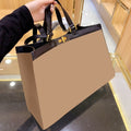 Luxury Designer Embroidery Canvas Tote Shoulder Bag