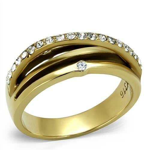 Gold Ion Plated Stainless Steel Ring